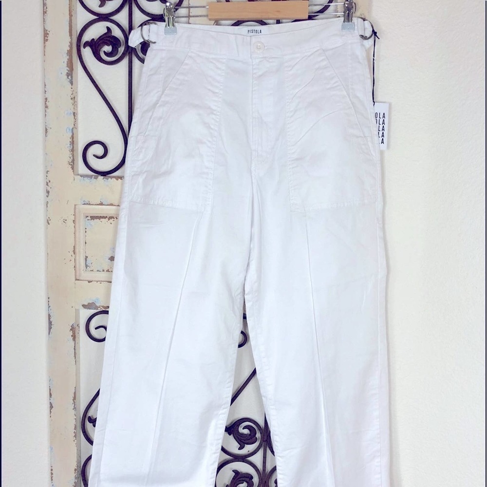 Pistola White Ankle Cropped Pants